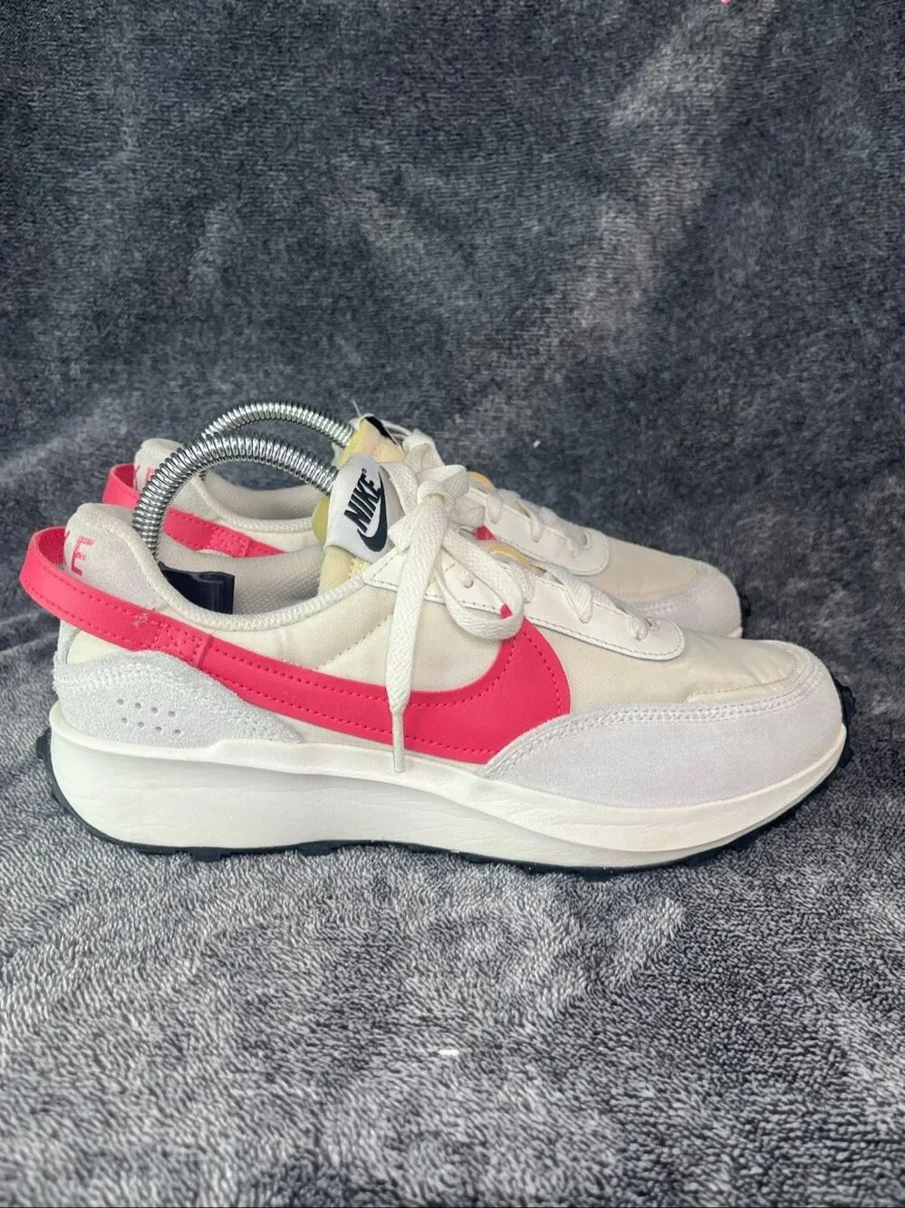 Nike Waffle Debut Women Size 8 Sneakers Sail Aster Pink White Shoes DH9523-108